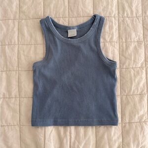 Zara - Size 9-10 - Distressed Blue Tank Top